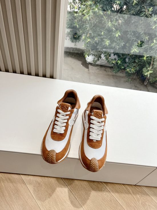 Loewe Color Block Hidden Heel Comfortable Casual Trainers