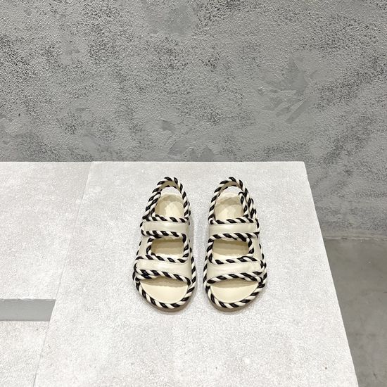 Bottega Veneta Knit Decor Flat Mules Premium Sheepskin Non-slip Sole