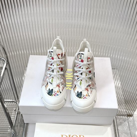 Christian Dior Comfortable Chunky Sneakers With Logo Webbing