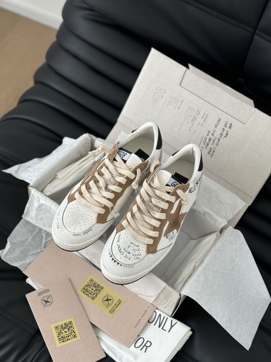Golden Goose Casual Graffiti Distressed Sneakers Versatile Daily Footwear