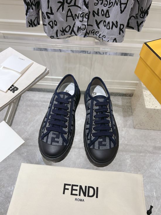 Fendi Monogram Canvas Casual Comfortable Lightweight Daily Shoes