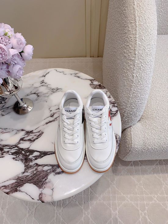 Chanel Comfortable Leather Casual Plank Shoes