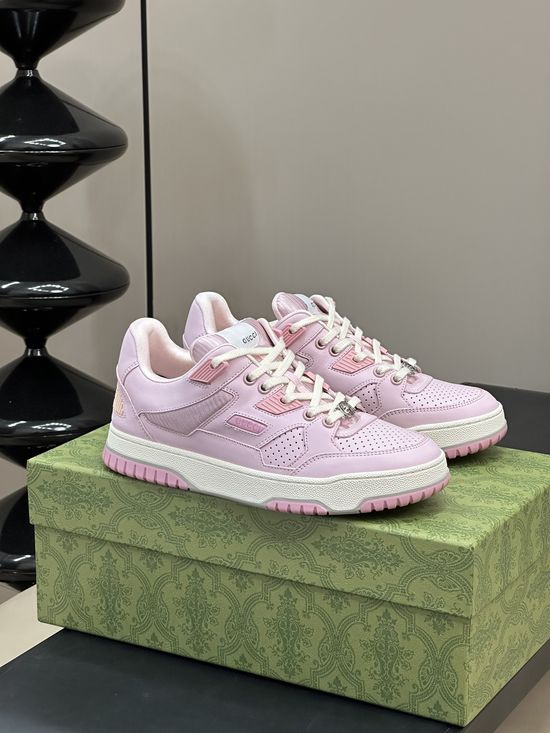 Gucci Classic Leather Splicing Casual Sneakers For Daily Wear