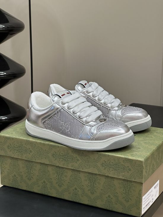 Gucci Classic Leather Splicing Casual Sneakers For Daily Wear