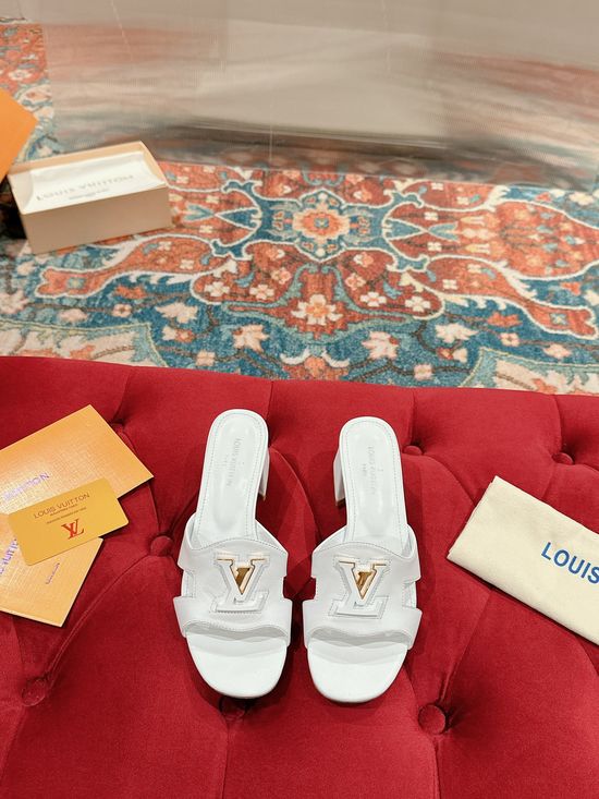 Louis Vuitton Quality Leather Casual Slide Sandals With Durable Outsole