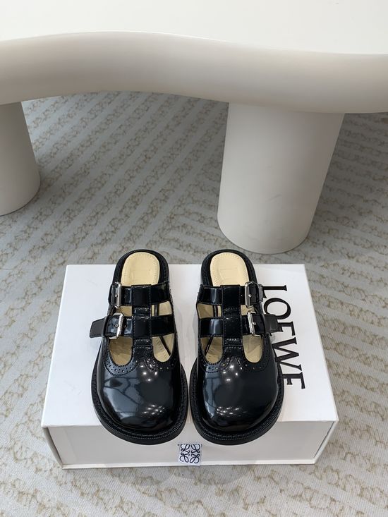 Loewe Vintage Mary Jane Loafers With Round Toe