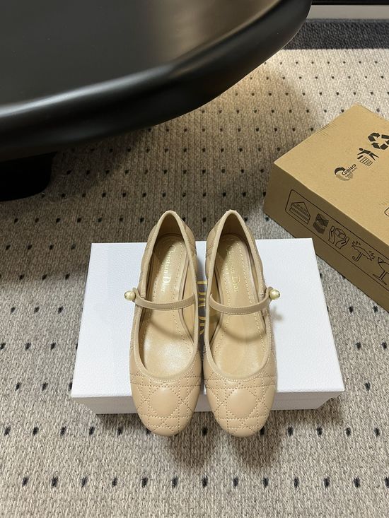 Christian Dior Quilted Leather Mary Jane Heels with Bead Decor