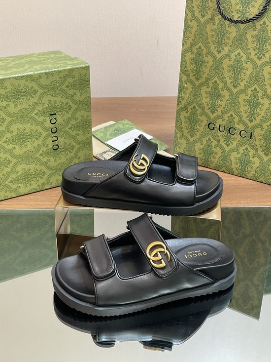 Gucci Classic Monogram Slip On Beach Slides Premium Quality