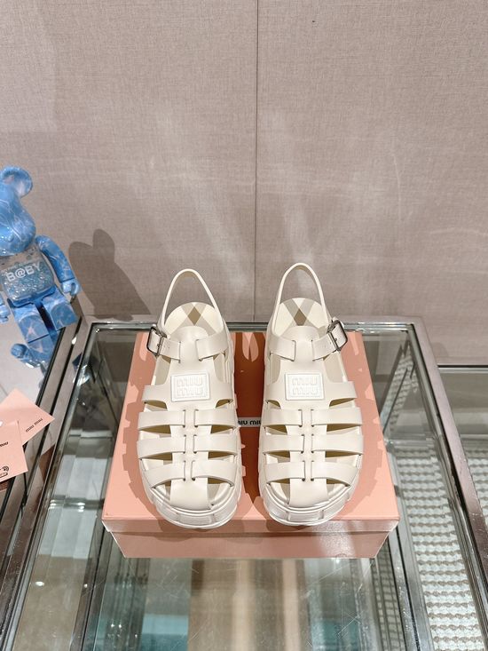 Miu Miu EVA Platform Chunky Sole Casual Sandals With Logo