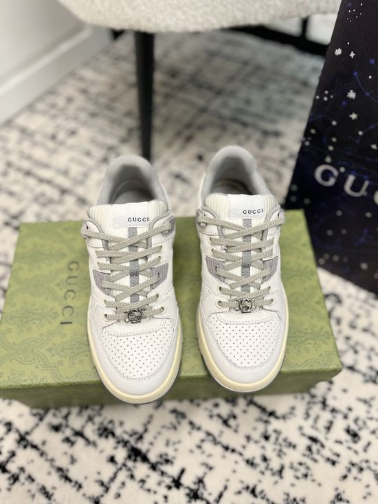 Gucci Low Top Casual Sneakers Cowhide Upper Mesh Lining
