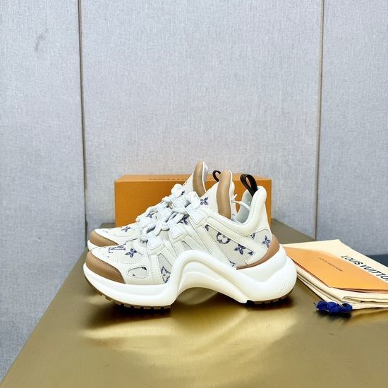 Louis Vuitton LV Wave Sole Chunky Casual Fashion Sneakers
