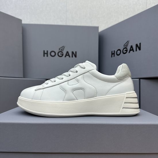 Hogan Casual Comfortable Sheepskin Sneakers with Lightweight Sole
