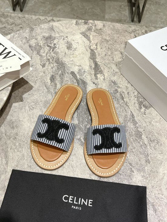 Celine Premium Retro Roman Style Genuine Leather Sandals