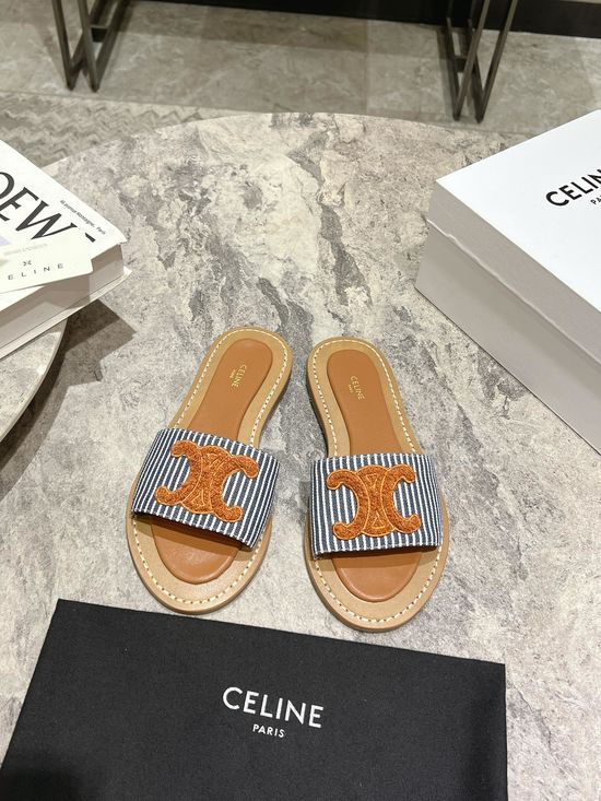 Celine Premium Retro Roman Style Genuine Leather Sandals