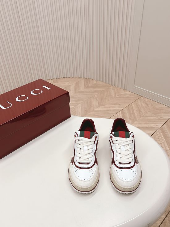 Gucci Embroidered Pattern Thick Sole Non Slip Casual Shoes