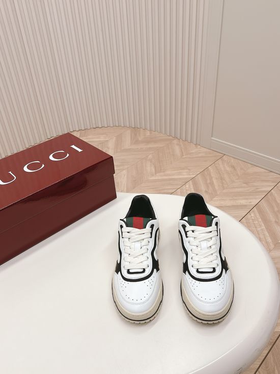Gucci Embroidered Pattern Thick Sole Non Slip Casual Shoes