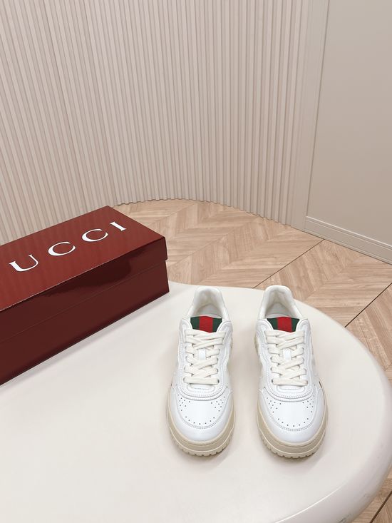 Gucci Embroidered Pattern Thick Sole Non Slip Casual Shoes