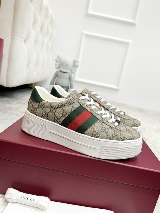Gucci Premium Leather Casual Shoes Comfortable Anti-slip Daily Footwear