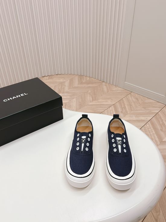 Chanel Thick Sole Casual Sneakers Comfortable Height Boost