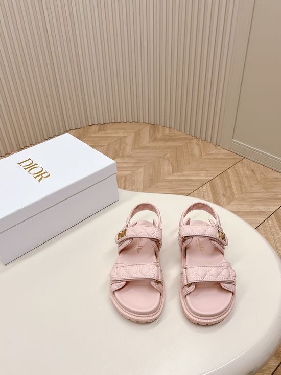 Christian Dior Magic Tape Casual Sandals Slides Classic Design