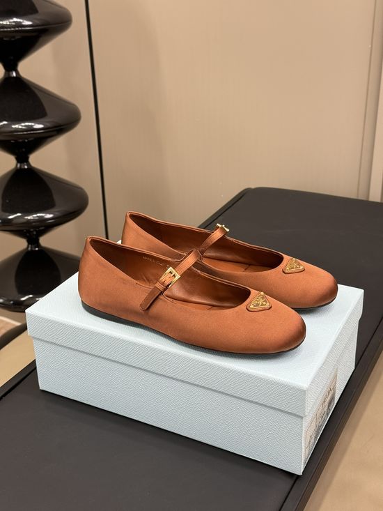 Prada Minimalist Premium Leather Mary Jane Shoes