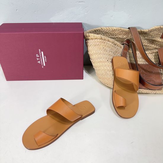 Atp Atelier Minimalist Slip-on Slides Soft Comfortable Non-slip Casual Footwear