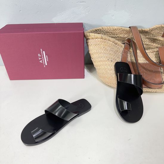 Atp Atelier Minimalist Slip-on Slides Soft Comfortable Non-slip Casual Footwear