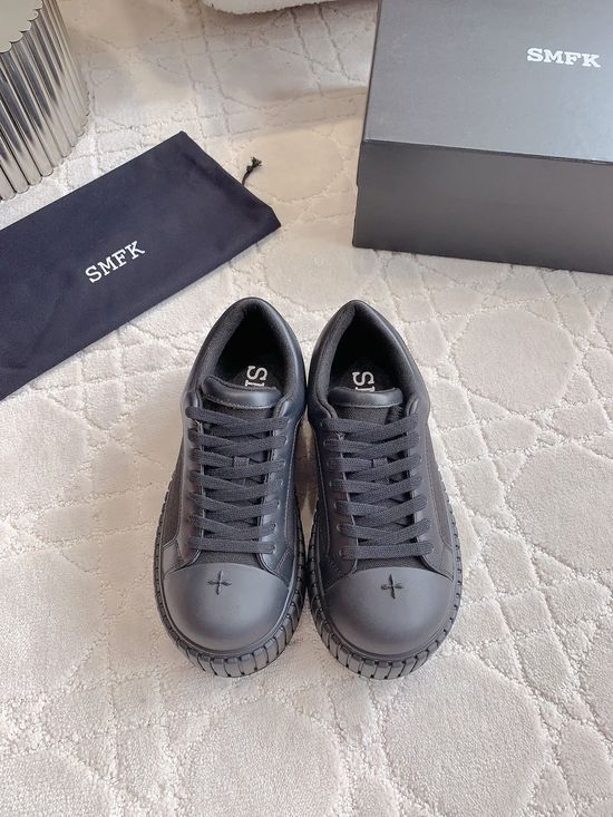 SMFK Thick Sole Canvas Shoes Height Increasing Versatile Daily Footwear