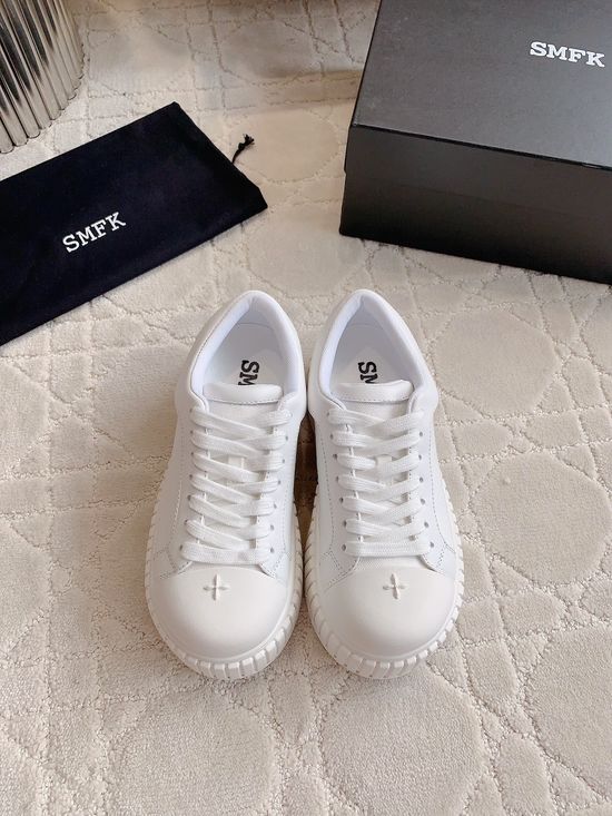 SMFK Thick Sole Canvas Shoes Height Increasing Versatile Daily Footwear