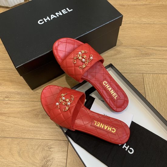 Chanel Low-heel Dress Shoes Elegant Comfortable Genuine Leather Footwear