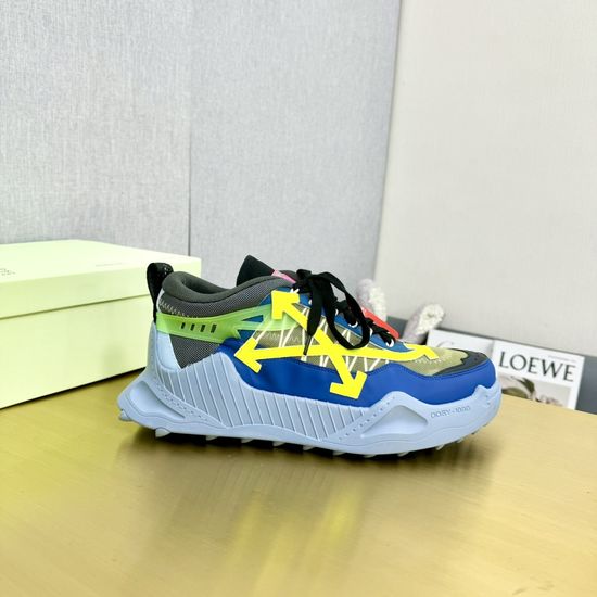 Fendi Breathable Mesh Sneakers Genuine Leather Stitching Non-slip Sole
