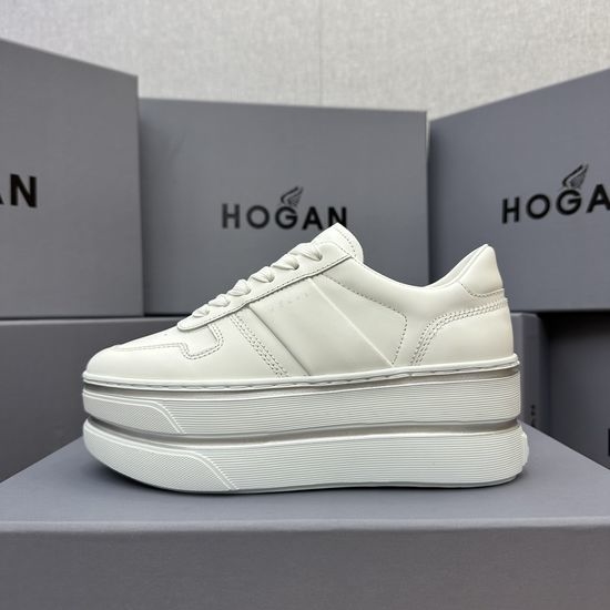 Hogan Two Stripe Soft Cushioned Elevated Casual Sneakers