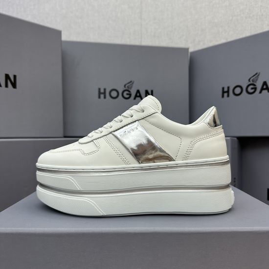 Hogan Two Stripe Soft Cushioned Elevated Casual Sneakers