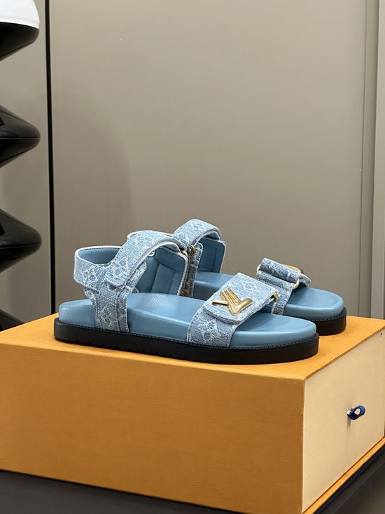 Louis Vuitton Classic Casual Sandals In Trendy New Color Options