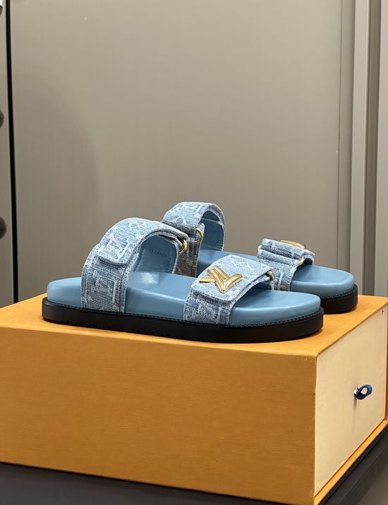 Louis Vuitton Classic Casual Sandals In Trendy New Color Options