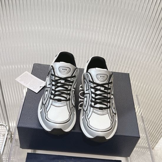 Christian Dior Retro Reflective Logo Casual Athletic Sneakers