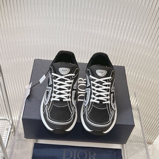 Christian Dior Retro Reflective Logo Casual Athletic Sneakers