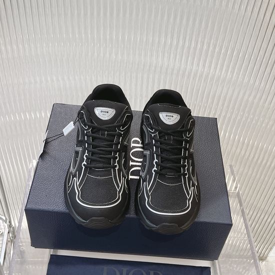 Christian Dior Retro Reflective Logo Casual Athletic Sneakers