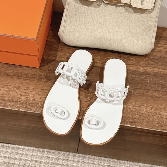 Hermes Versatile Chain Decor Sandals Premium Comfortable Casual Shoes