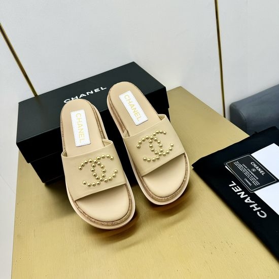 Chanel Soft Satin Lined Non-slip Casual Slippers