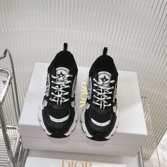 Christian Dior Casual Mesh Leather Fashion Chunky Sneakers