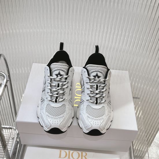 Christian Dior Casual Mesh Leather Fashion Chunky Sneakers