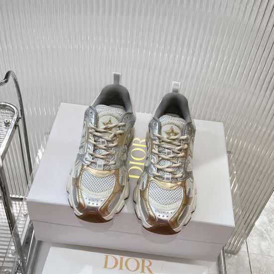 Christian Dior Casual Mesh Leather Fashion Chunky Sneakers