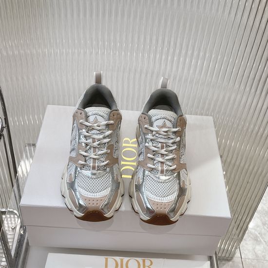 Christian Dior Casual Mesh Leather Fashion Chunky Sneakers