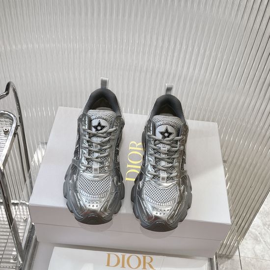 Christian Dior Casual Mesh Leather Fashion Chunky Sneakers