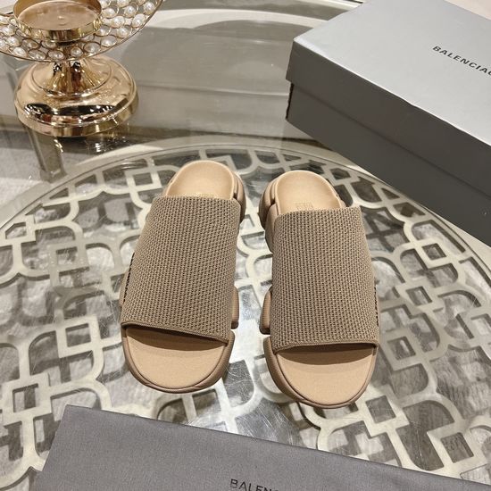 Balenciaga Soft Knit Sock Slides Seamless Upper Resilient Non-slip Sole