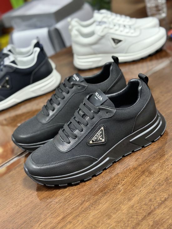 Prada High Quality Casual Shoes with Premium Fabric and Comfortable Lining