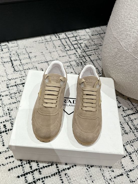 Prada Suede Retro Casual Comfortable Daily Training Shoes