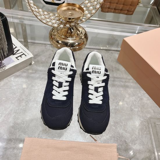 Miu Miu Classic Paneled Comfortable Elevated Casual Sneakers