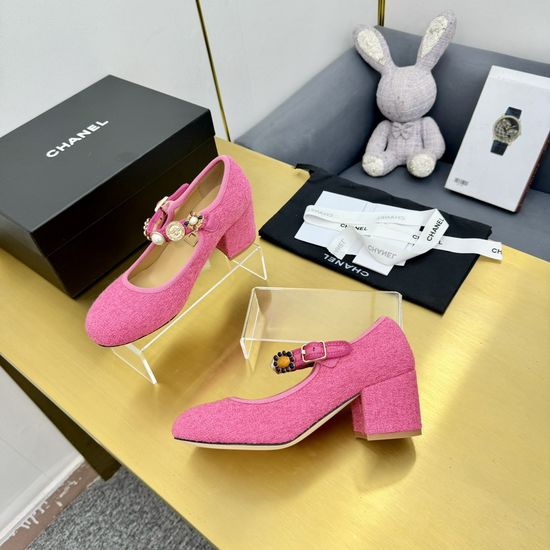 Chanel Vintage Emblem Decor Leather Ballet Flats